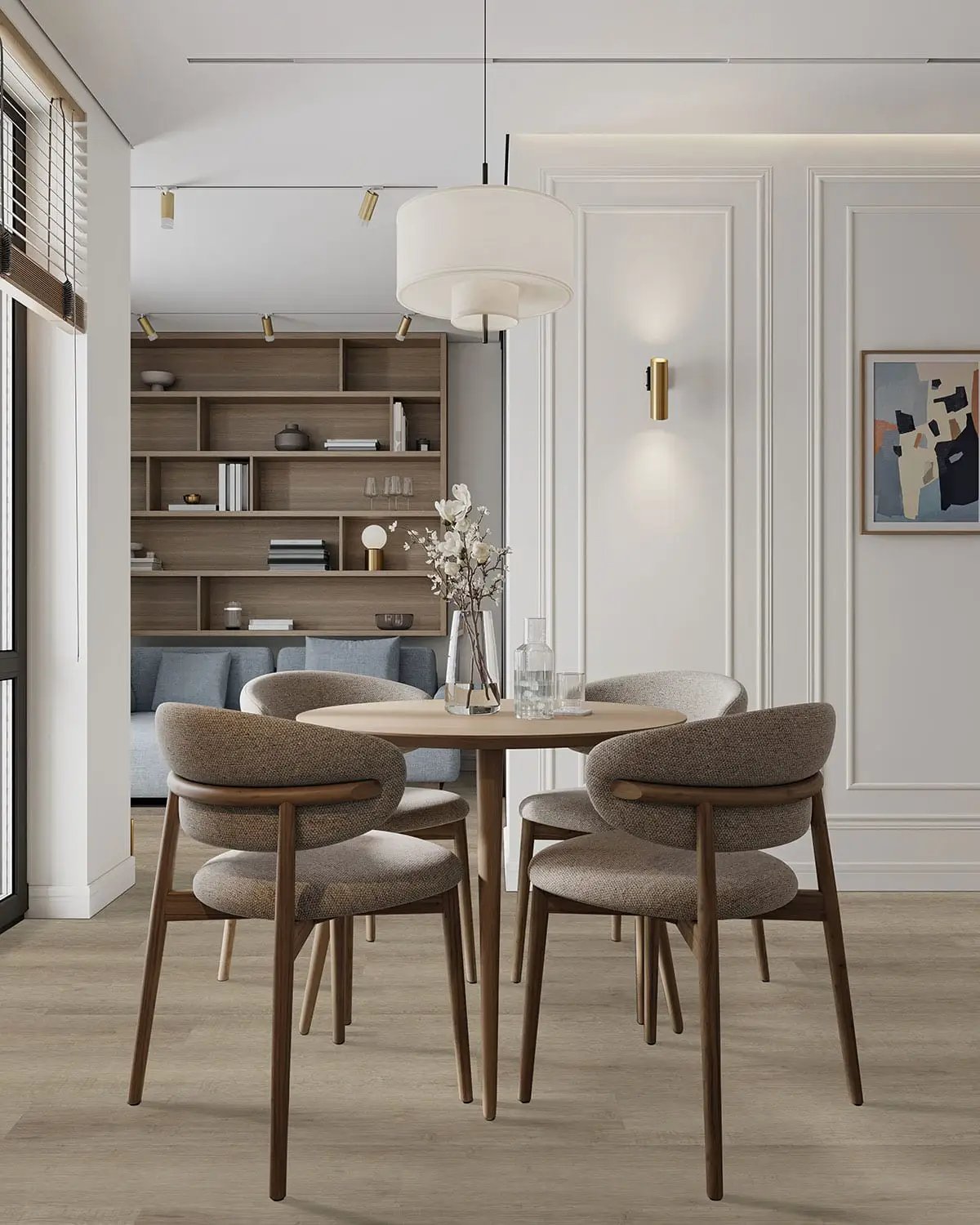 Laurel Reserve Saddle Wood Matte Look Lvt Planks 9x48 by MSI Surfaces