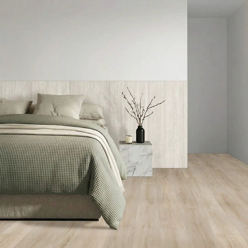 Laurel Shasta Grove Semi Gloss Wood Look Lvt Moldings 12x1.25 1.25 inch in a finished room