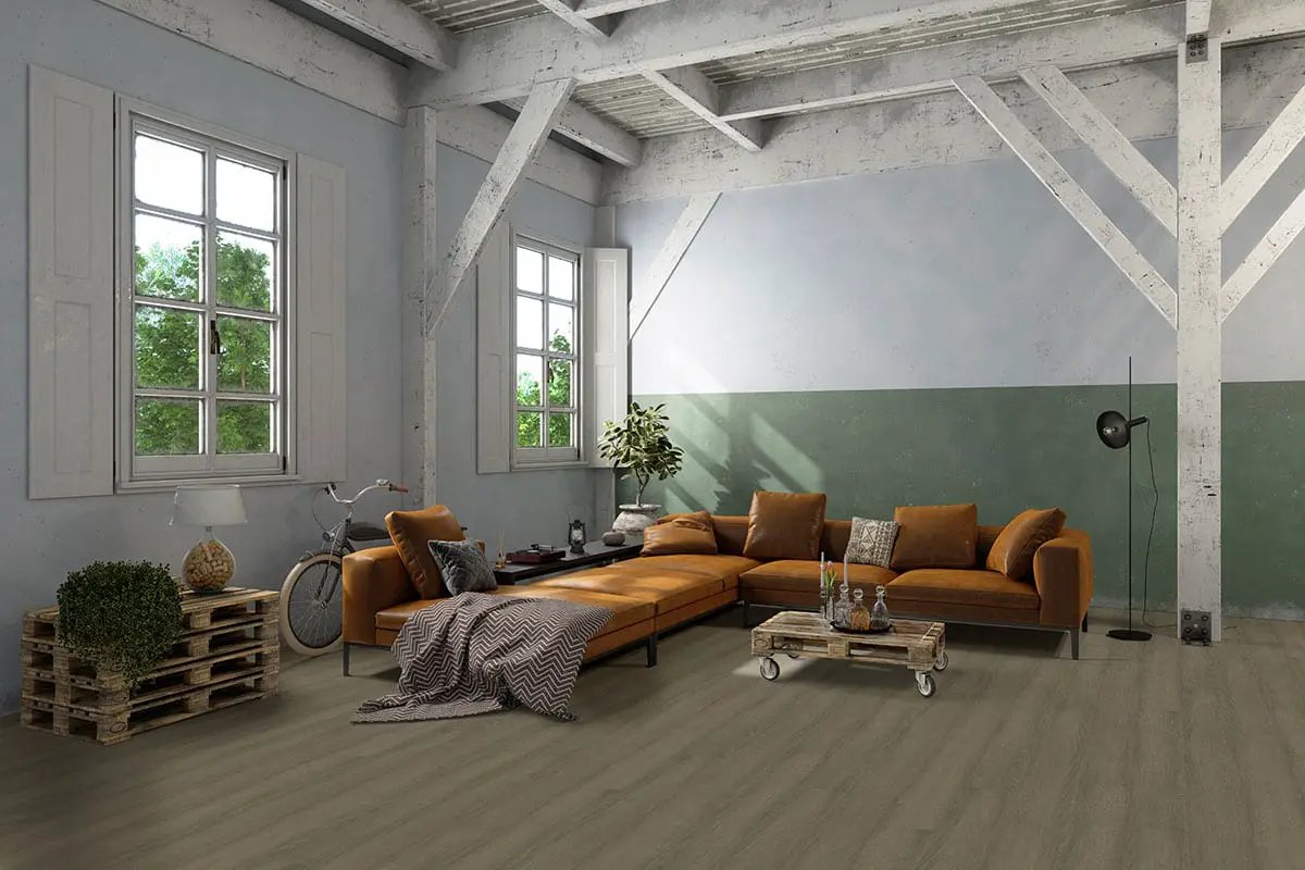 Ashton 2.0 Sunnyset Semi Gloss Flush Stair Nose End Cap Wood Look Lvt Moldings 2.75x0.75 in a finished room