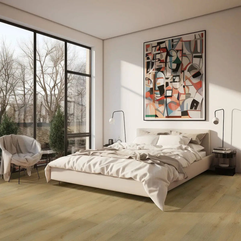 Laurel Tranquilla Semi Gloss Wood Look Lvt Moldings 12x1.25 0.18 inch in a finished room