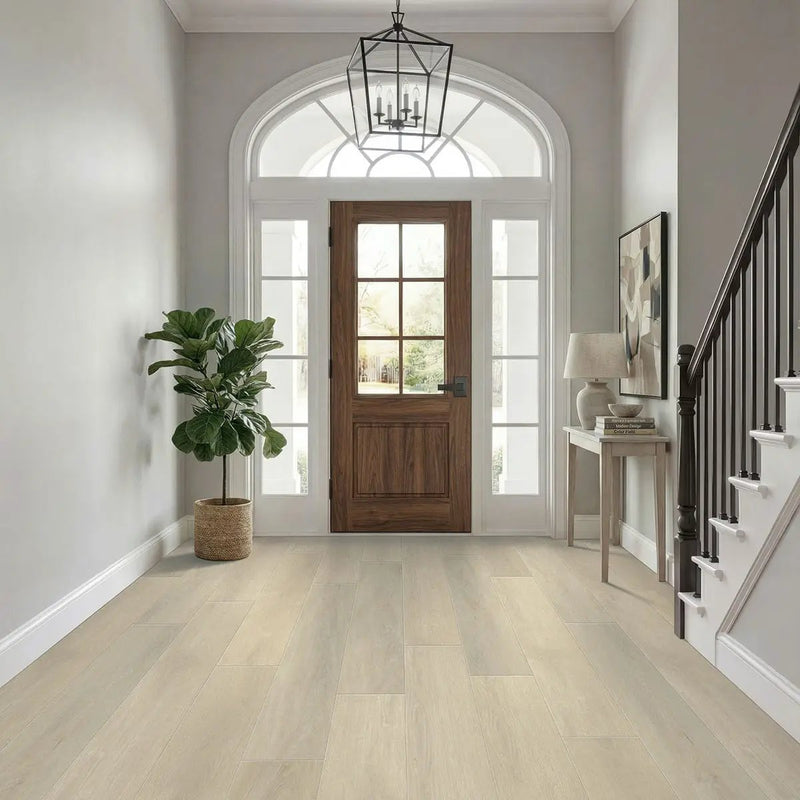 Wayne Parc Waldron Semi Gloss End Cap Wood Look Lvt Moldings 1.5x0.25 in a finished room