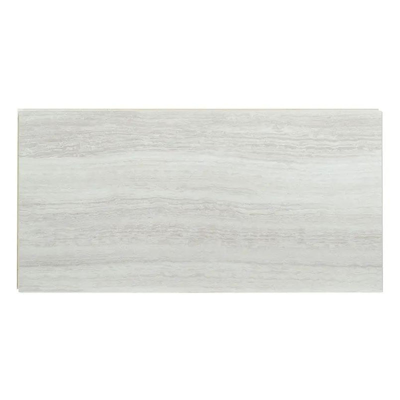 Xl Trecento White Ocean Marble Look Lvt Tiles 18x36 close up