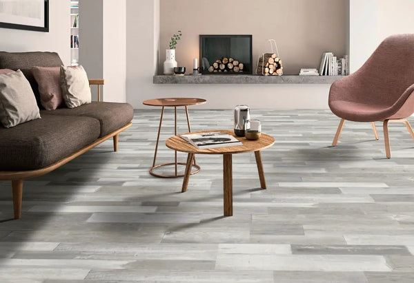 Prescott Woburn Abbey Matte Wood Look Lvt Planks 7x48 in a finished room