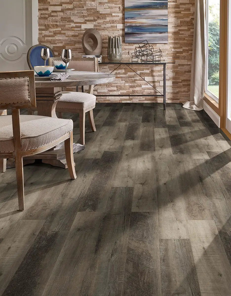 Cyrus Wolfeboro Matte Wood Look Lvt Planks 7x48 in a finished room