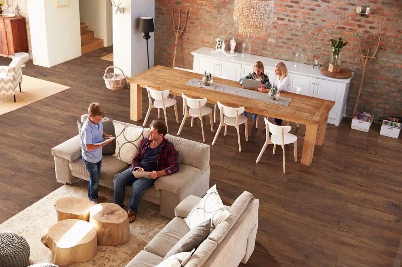 Xl Prescott Braly Matte Wood Look Lvt Planks 9x60 in a finished room