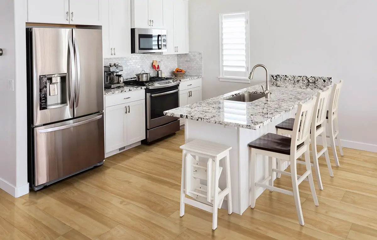 Xl Prescott Brookline Matte Wood Look Lvt Planks 9x60 in a finished room