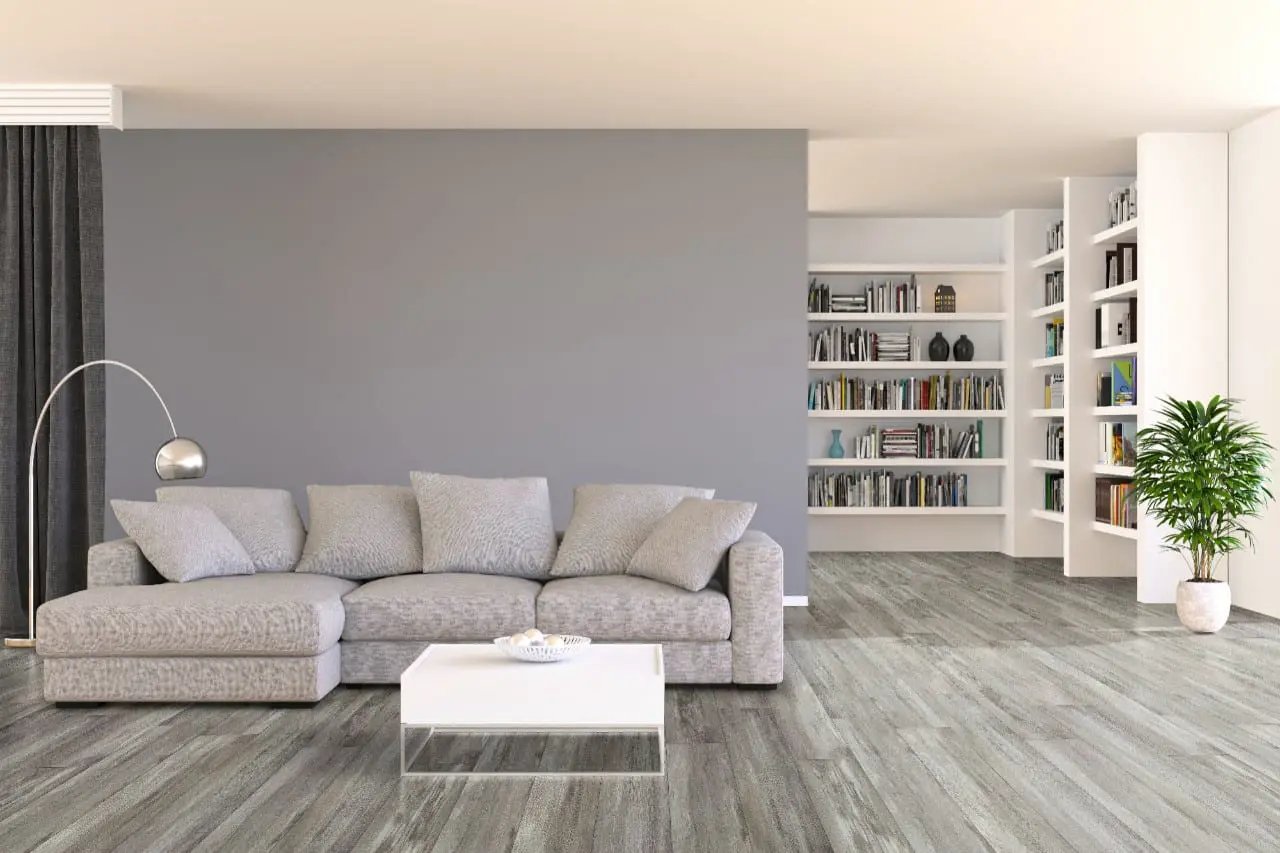 Xl Prescott Draven Matte Wood Look Lvt Planks 9x60 in a finished room