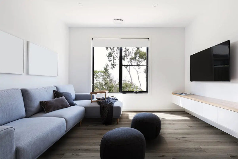 Xl Prescott Ludlow Matte Wood Look Lvt Planks 9x60 in a finished room