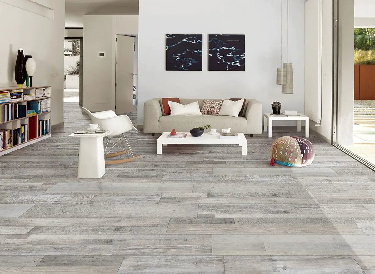 Xl Prescott Mezcla Matte Wood Look Lvt Planks 9x60 in a finished room