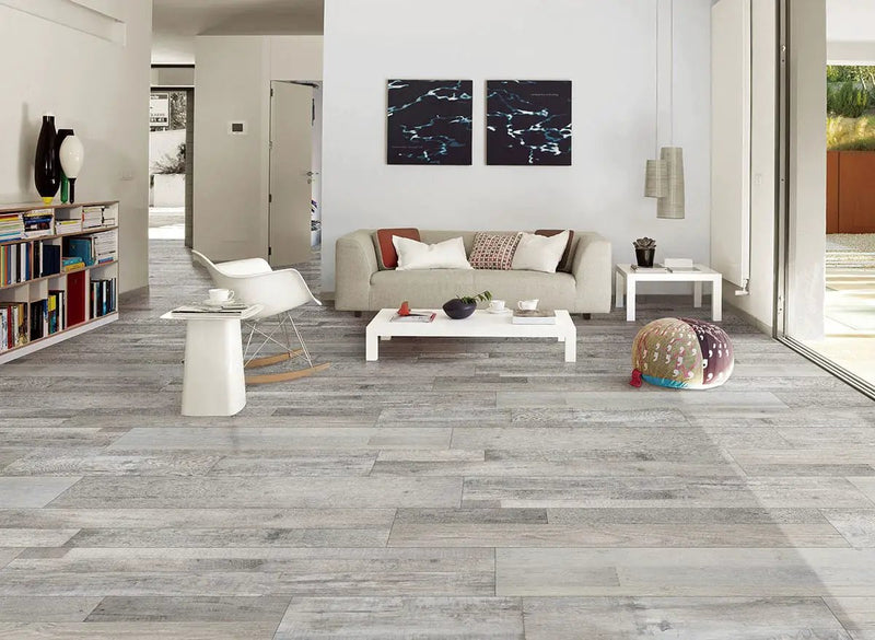 Xl Prescott Mezcla Matte Wood Look Lvt Planks 9x60 in a finished room