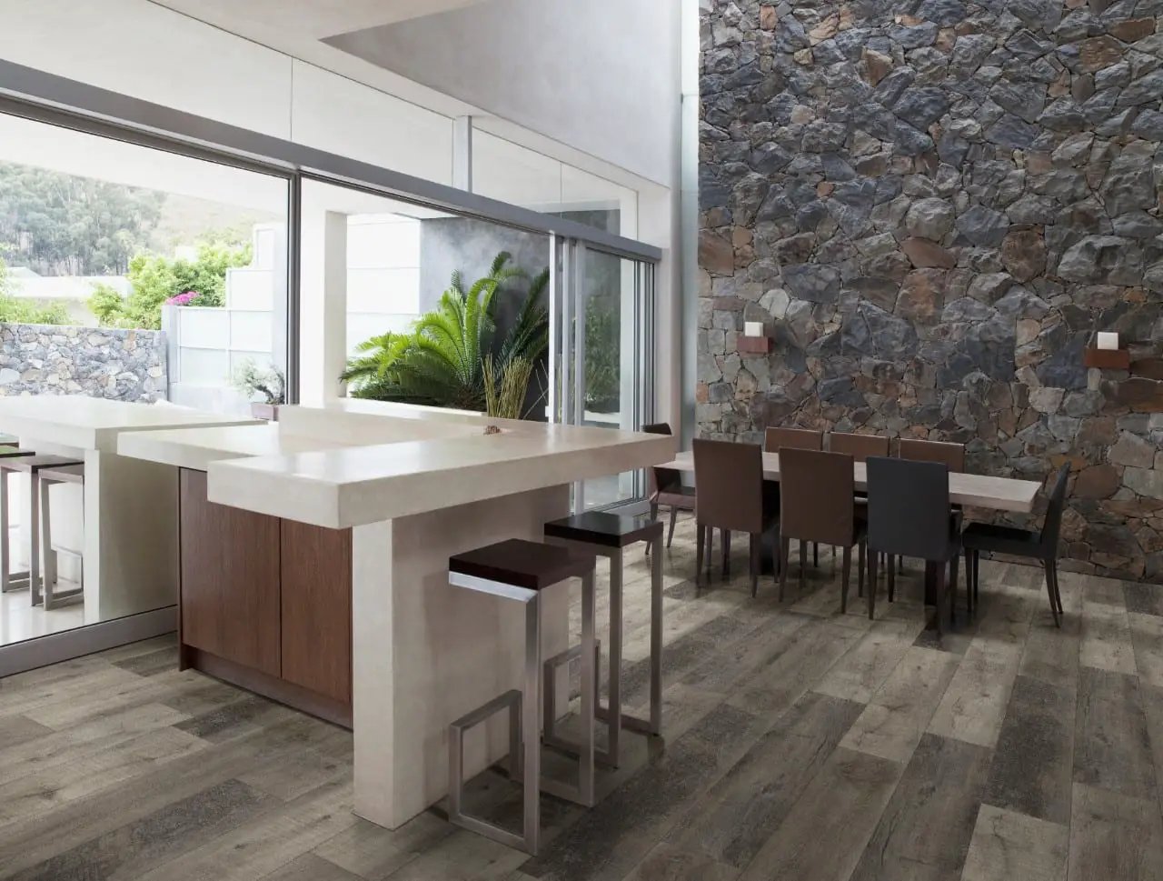 Xl Prescott Wolfeboro Matte Wood Look Lvt Planks 9x60 in a finished room