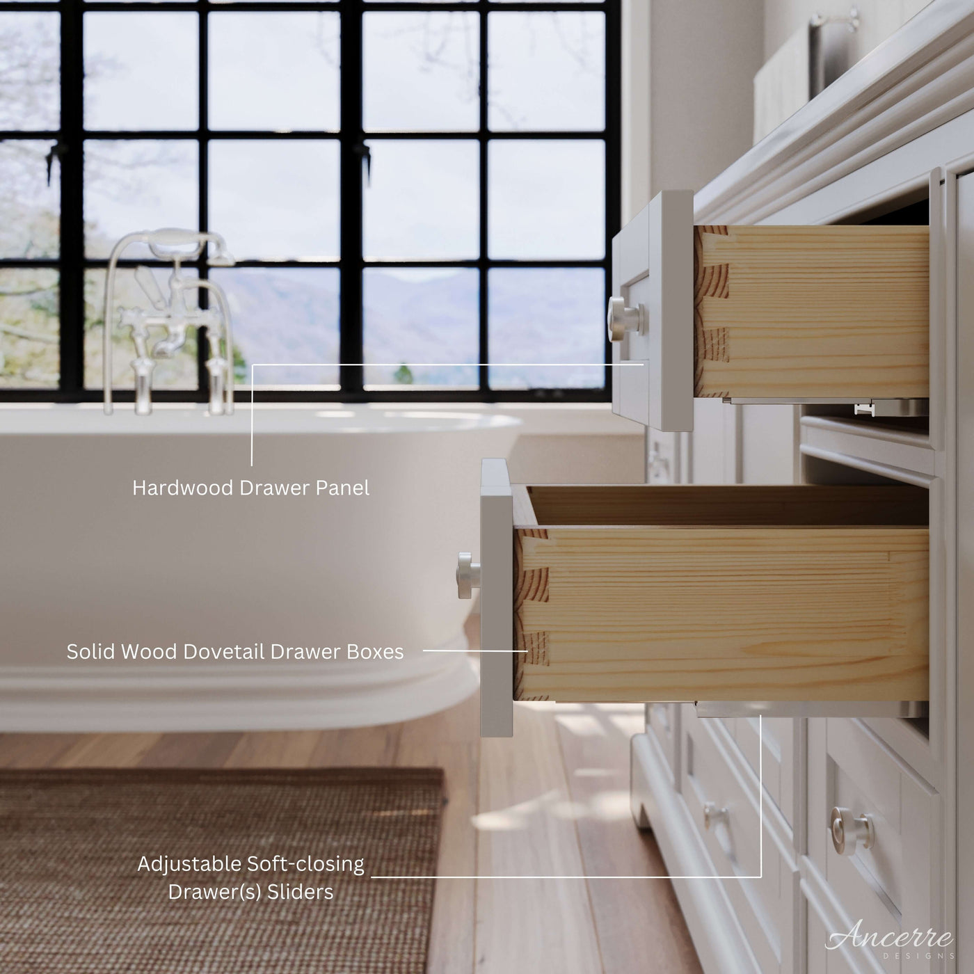 Audrey 48" Bath Vanity Set by Ancerre Designs
