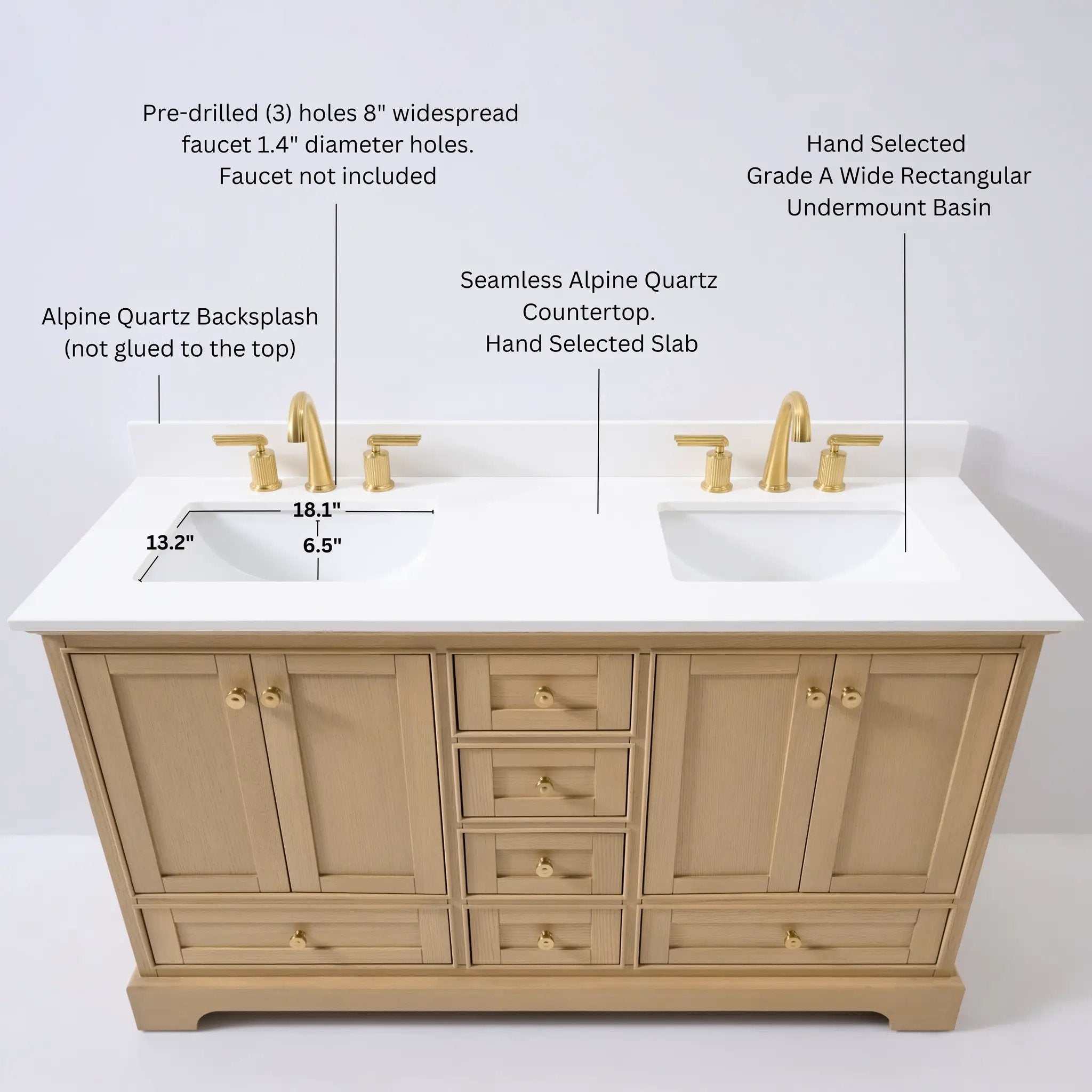 Audrey 66" Bath Vanity Set by Ancerre Designs