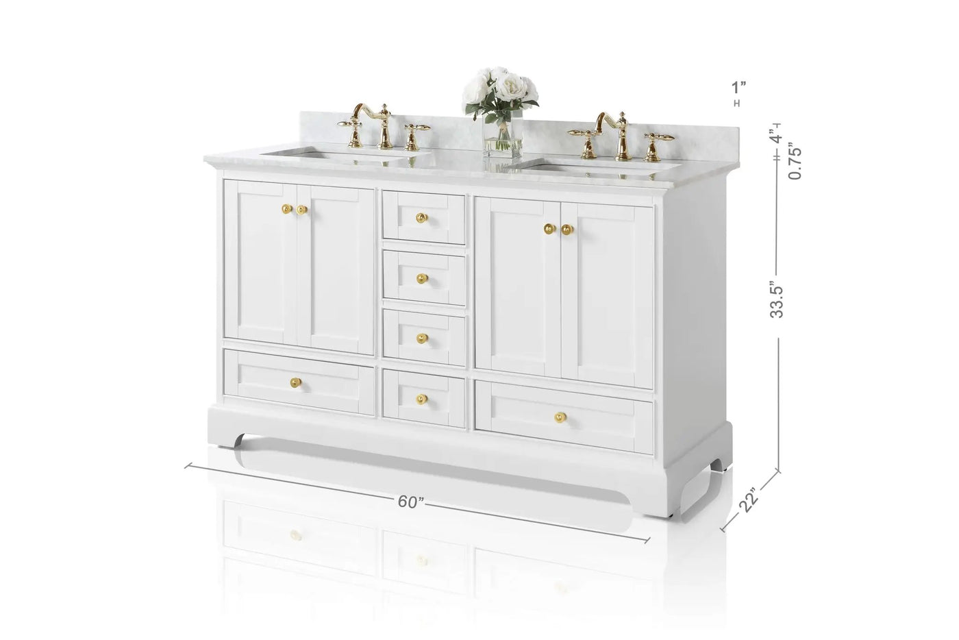 Audrey 60" Bath Vanity Set by Ancerre Designs