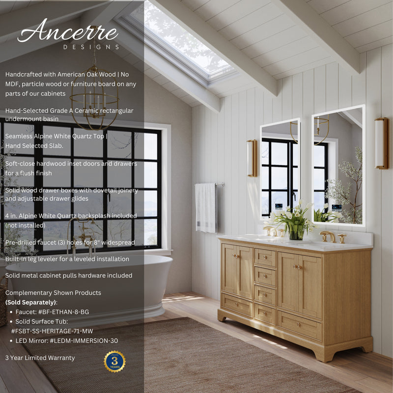 Audrey 66" Bath Vanity Set by Ancerre Designs