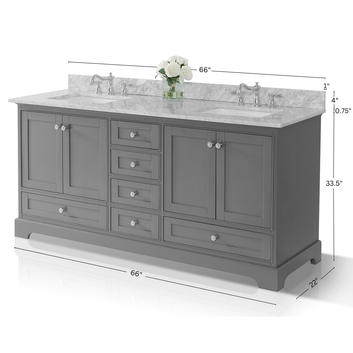 Audrey 66" Bath Vanity Set by Ancerre Designs