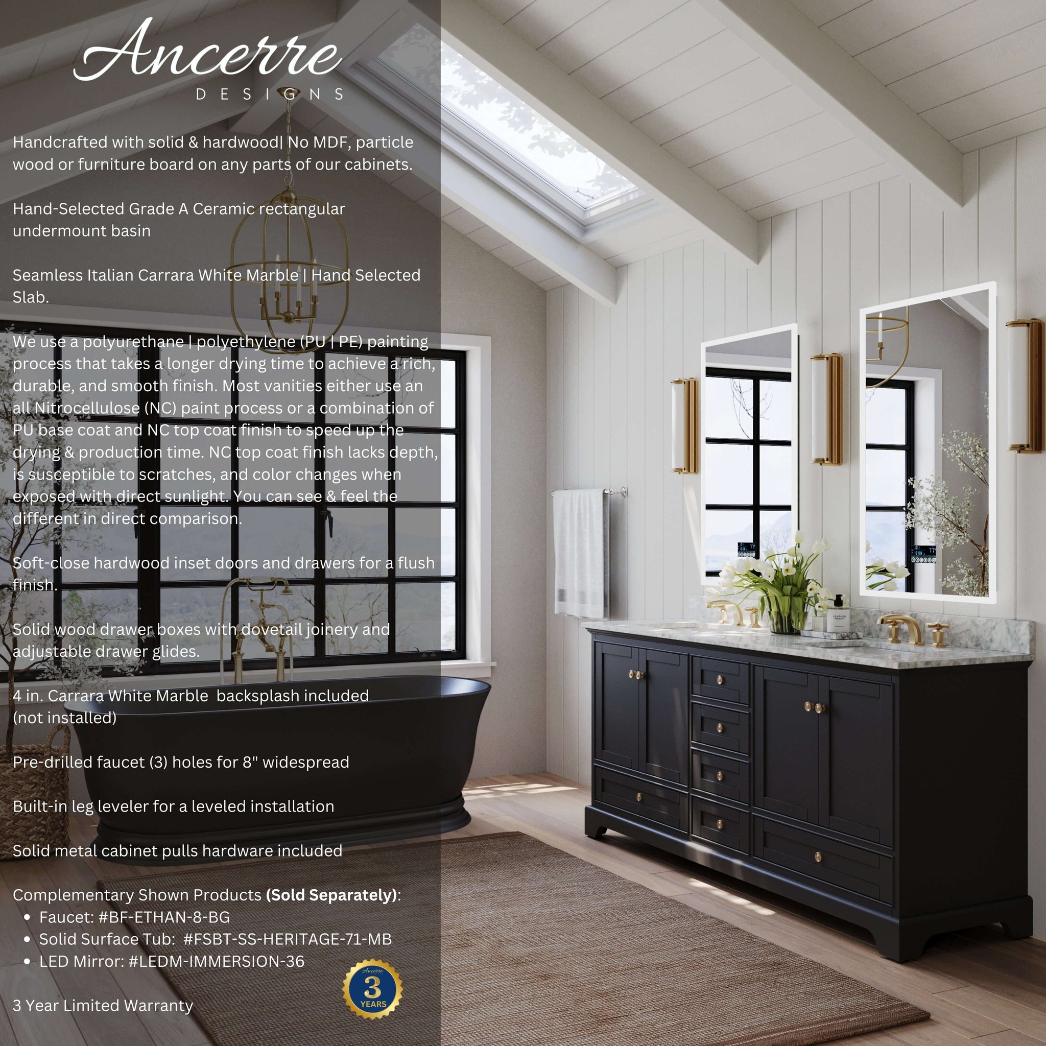 Audrey 48" Bath Vanity Set by Ancerre Designs