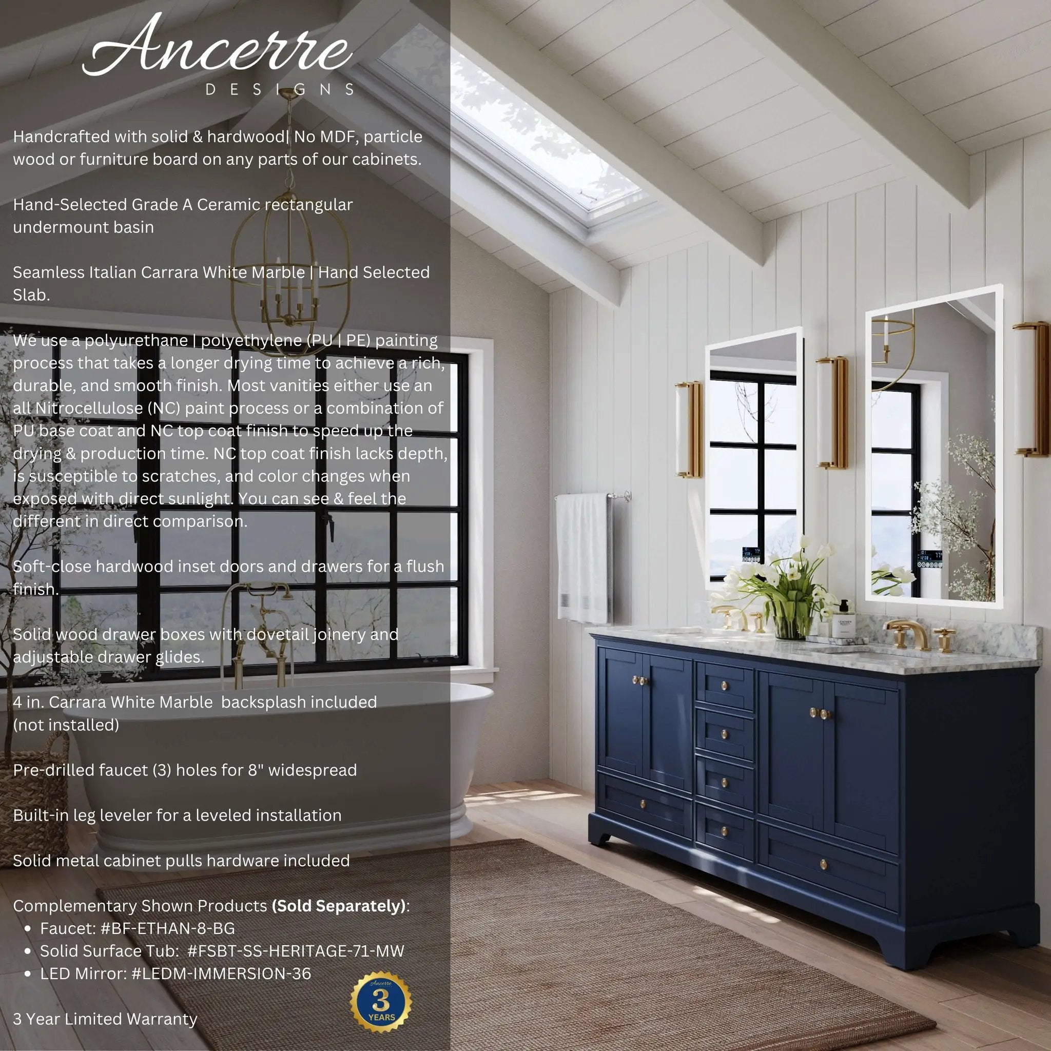 Audrey 48" Bath Vanity Set by Ancerre Designs