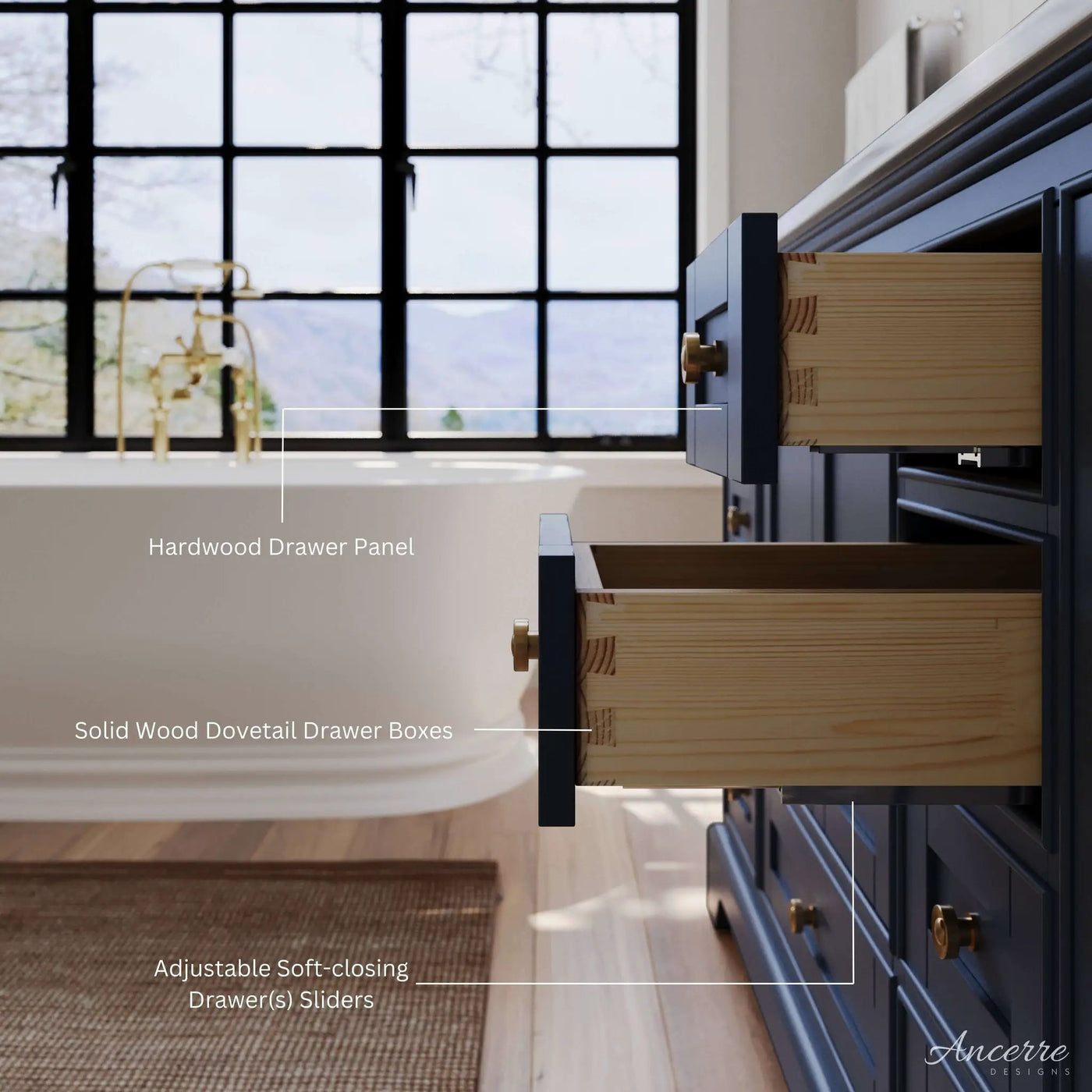 Audrey 72" Bath Vanity Set by Ancerre Designs
