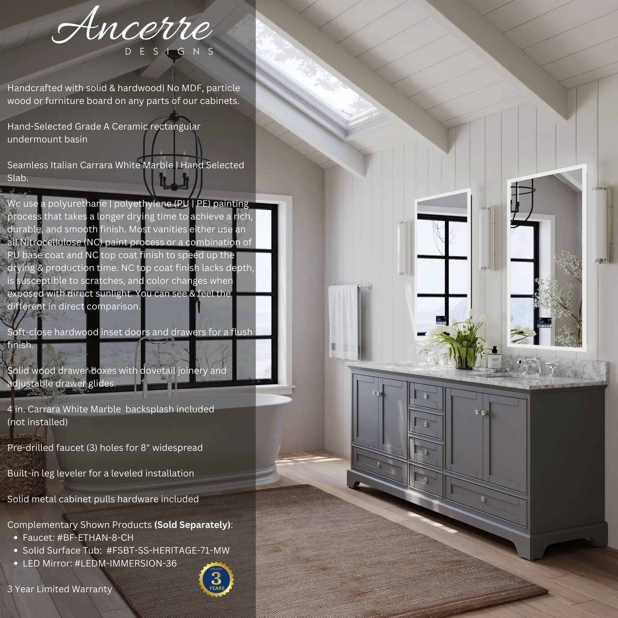 Audrey 48" Bath Vanity Set by Ancerre Designs