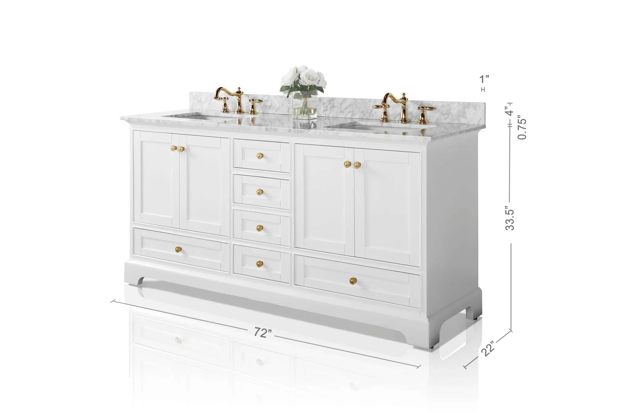 Audrey 72" Bath Vanity Set by Ancerre Designs