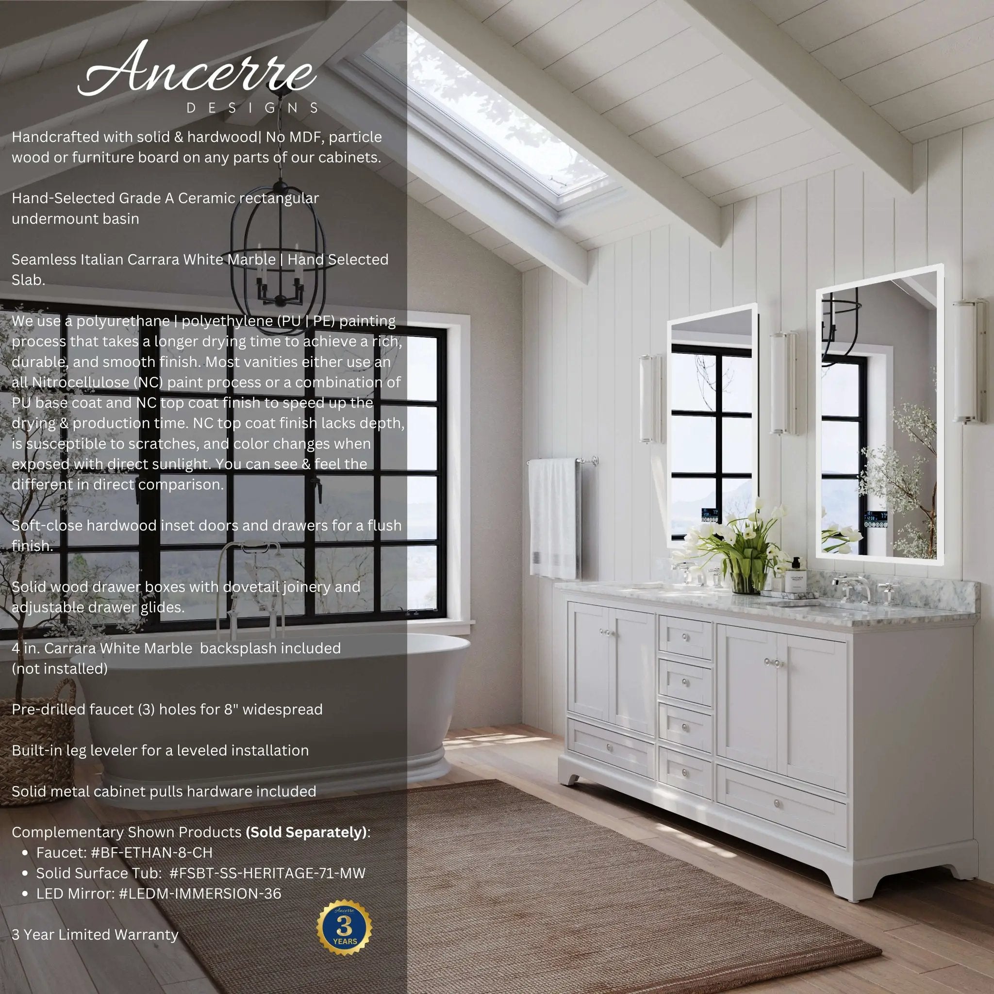 Audrey 48" Bath Vanity Set by Ancerre Designs