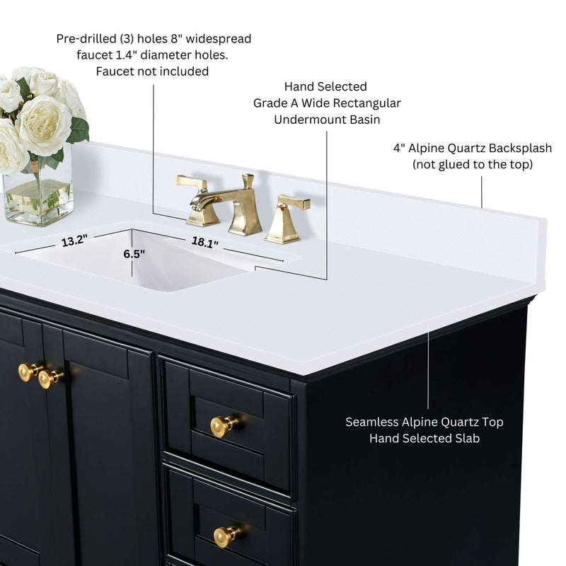 Audrey 48" Bath Vanity Set by Ancerre Designs