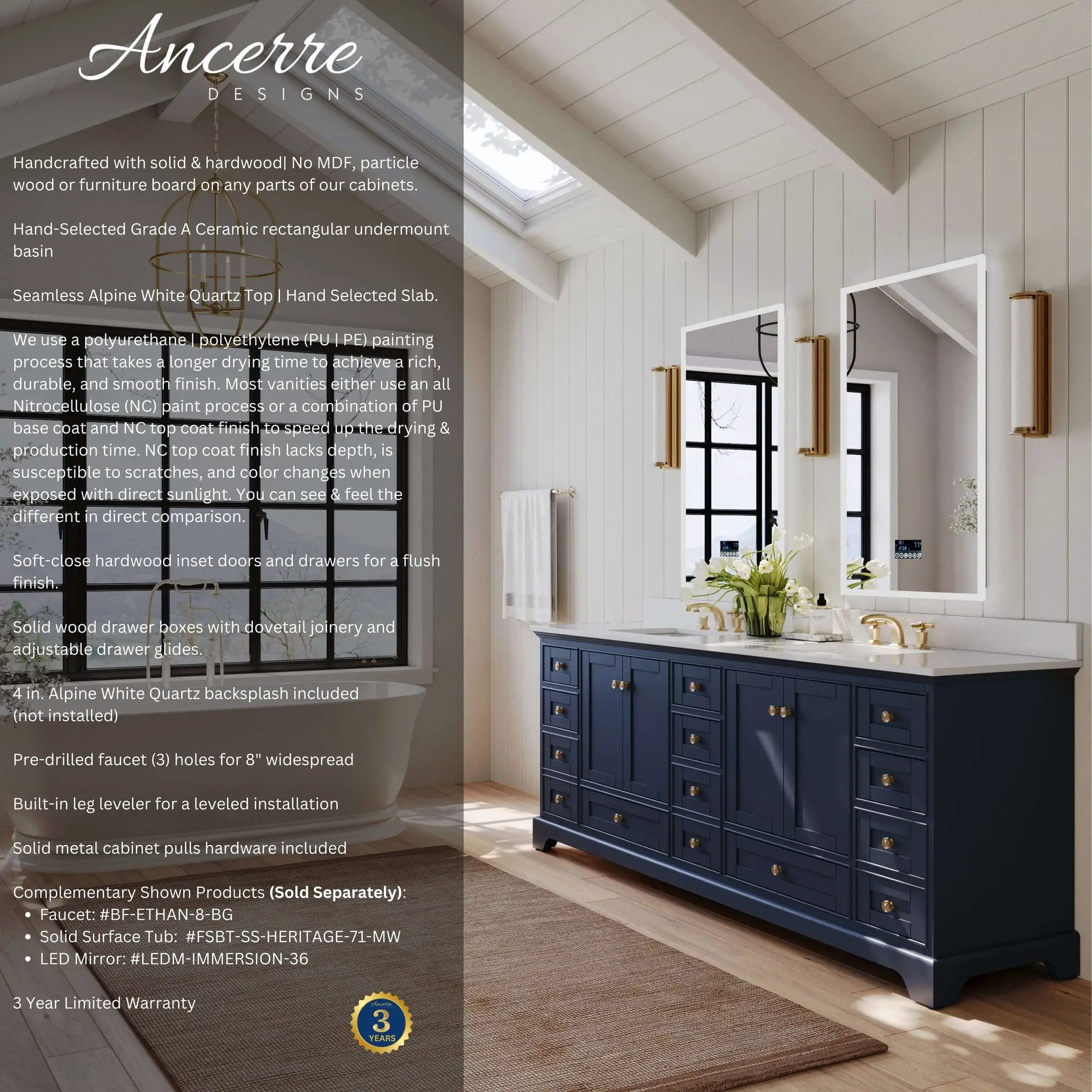 Audrey 48" Bath Vanity Set by Ancerre Designs