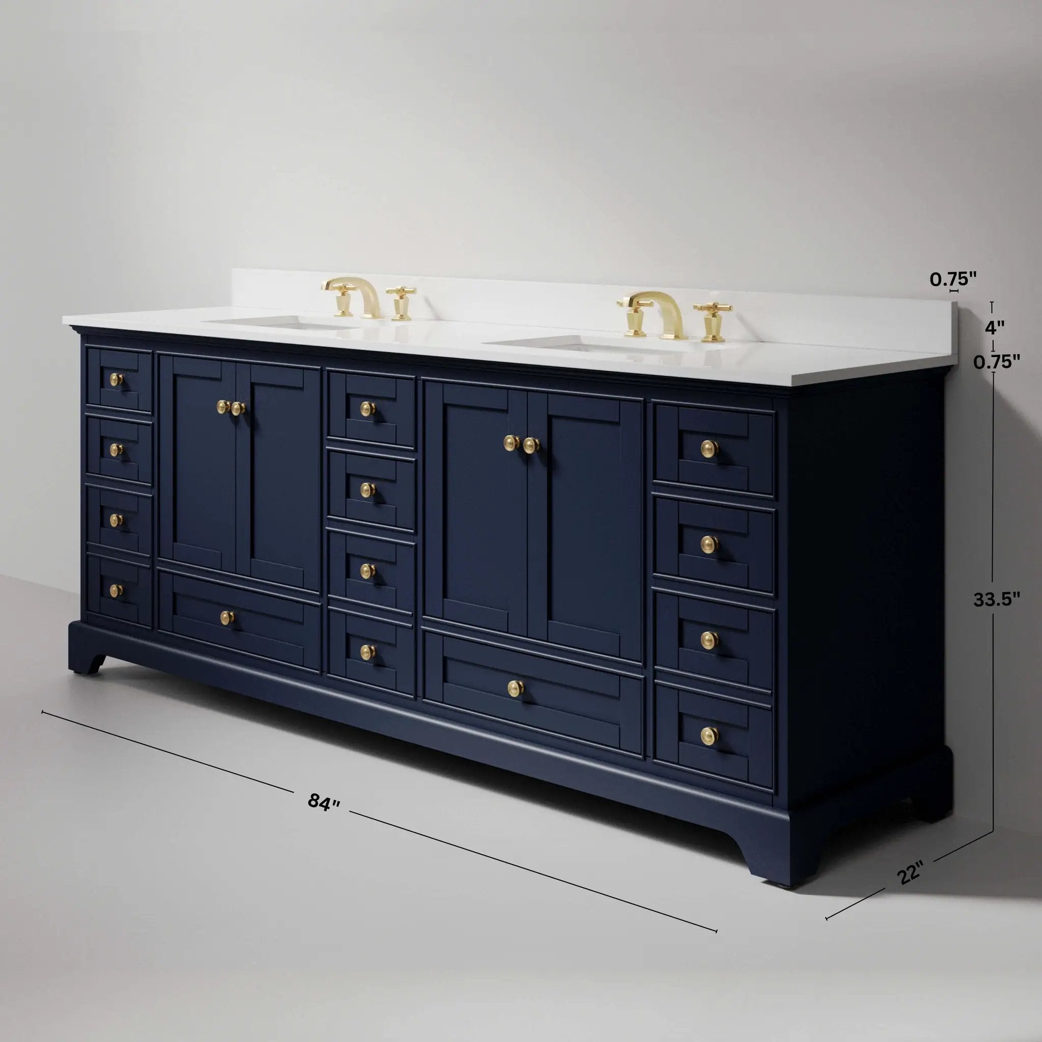 Audrey 84" Bath Vanity Set by Ancerre Designs
