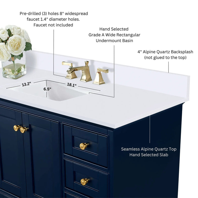Audrey 84" Bath Vanity Set by Ancerre Designs