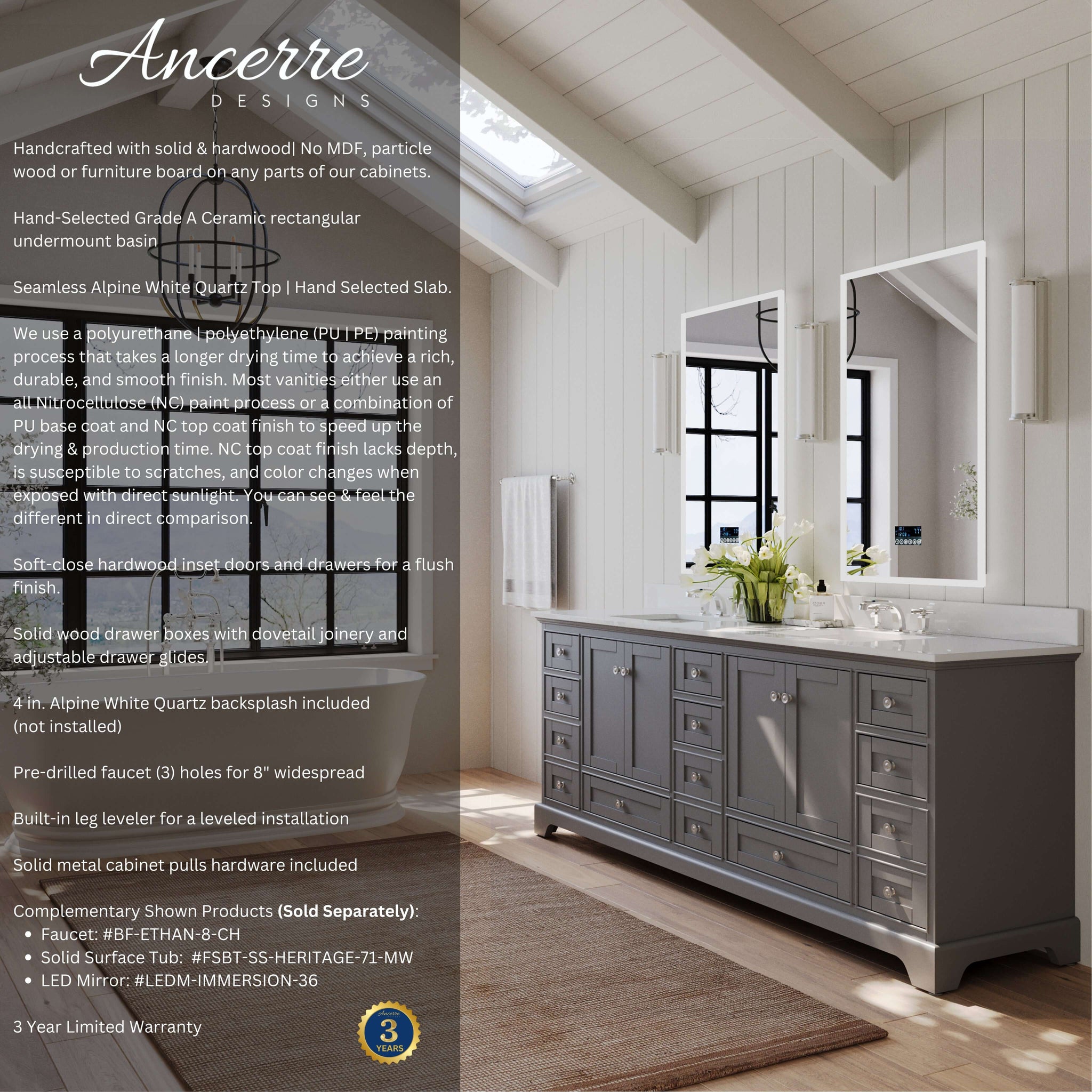 Audrey 48" Bath Vanity Set by Ancerre Designs