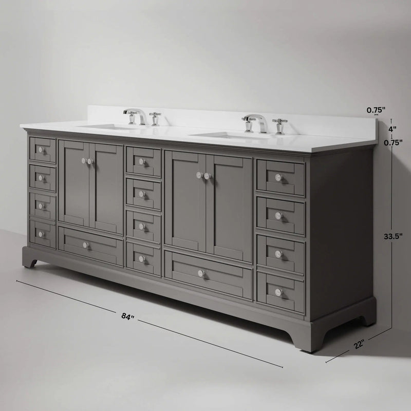 Audrey 84" Bath Vanity Set by Ancerre Designs