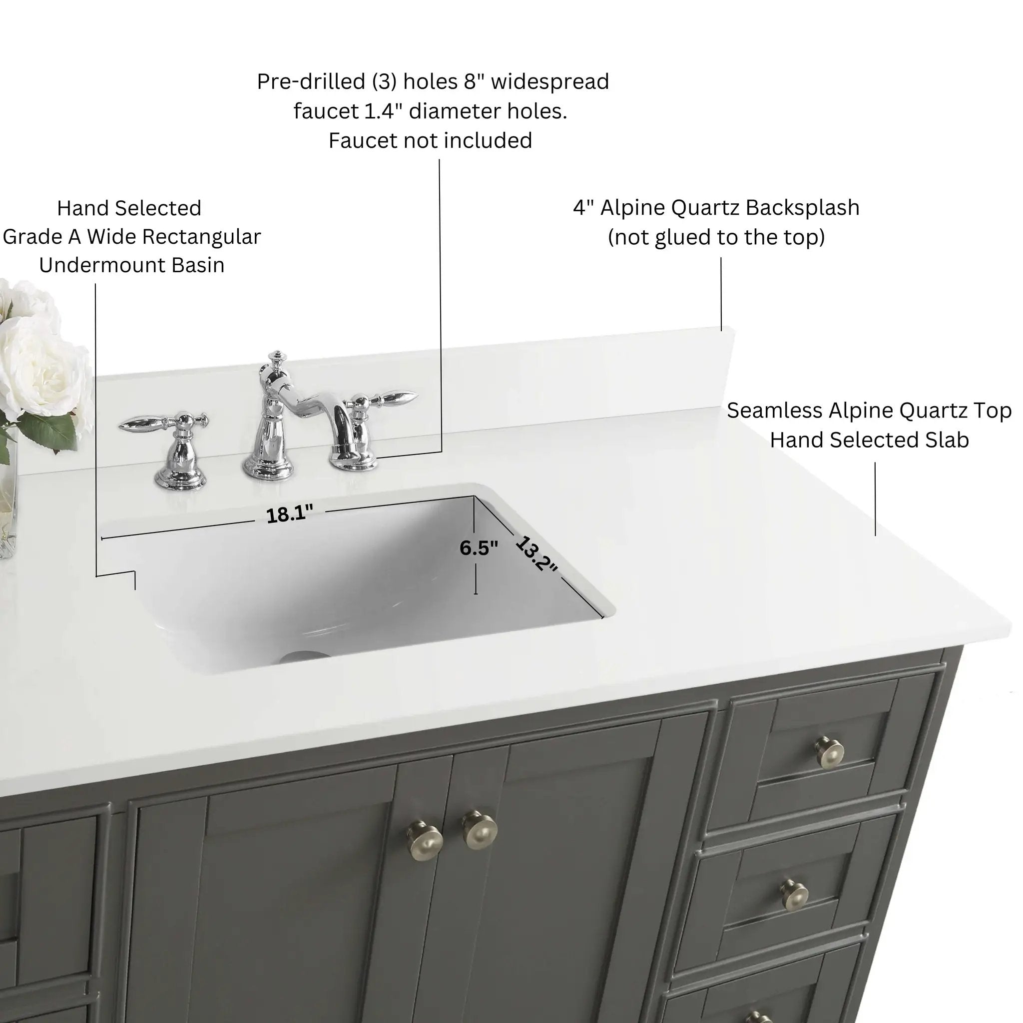 Audrey 48" Bath Vanity Set by Ancerre Designs