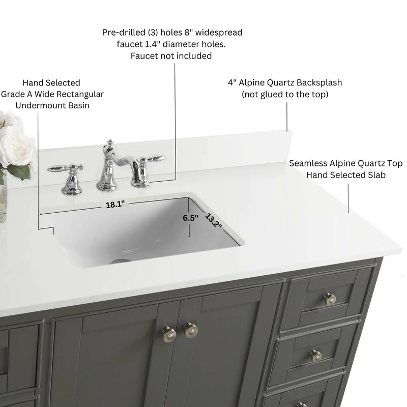 Audrey 48" Bath Vanity Set by Ancerre Designs