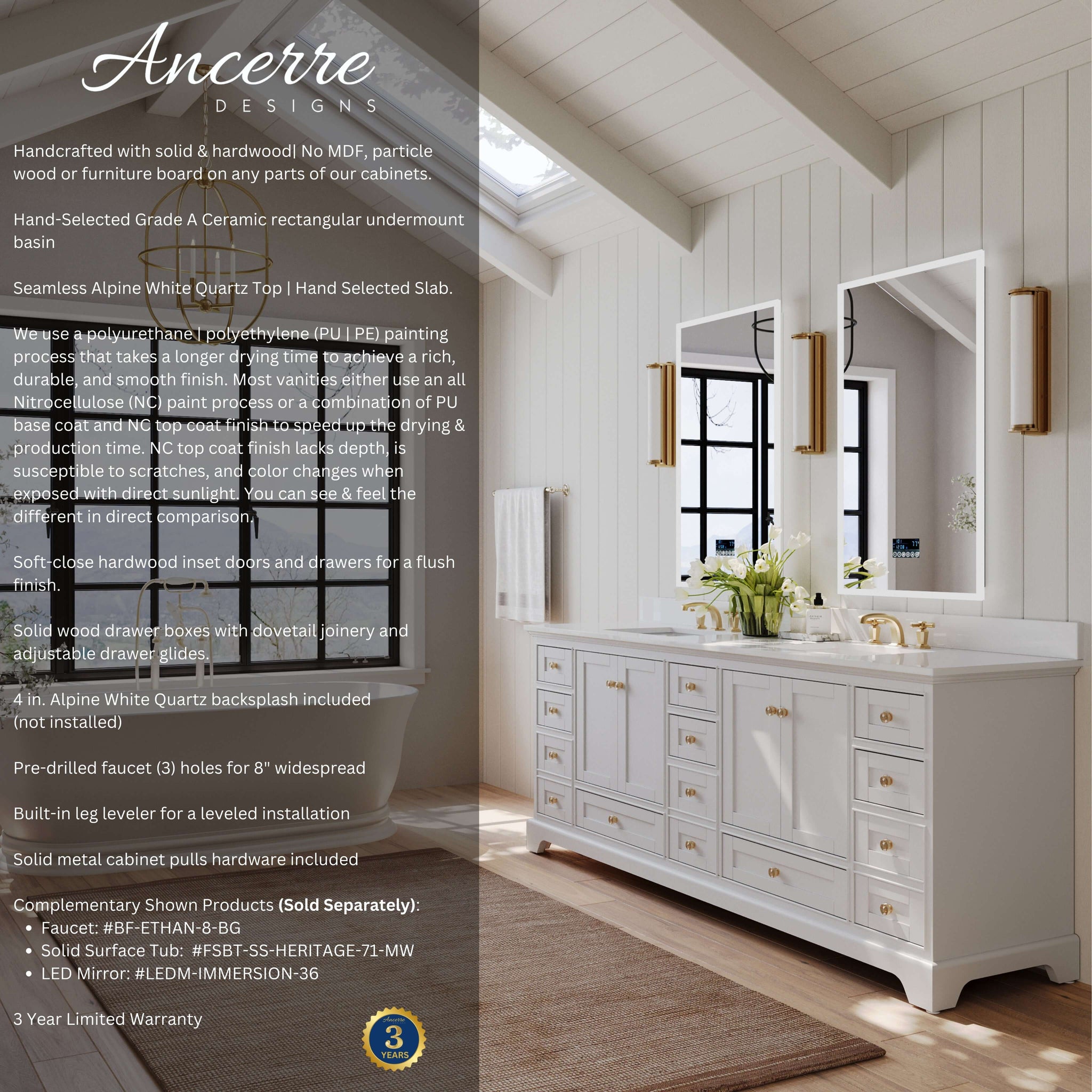 Audrey 48" Bath Vanity Set by Ancerre Designs