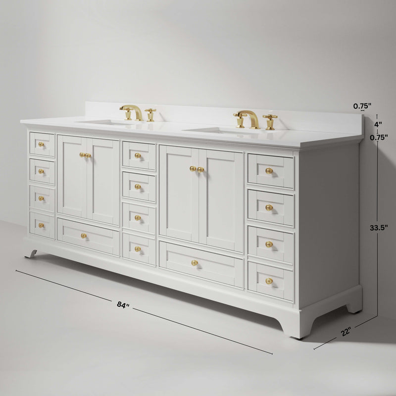 Audrey 84" Bath Vanity Set by Ancerre Designs