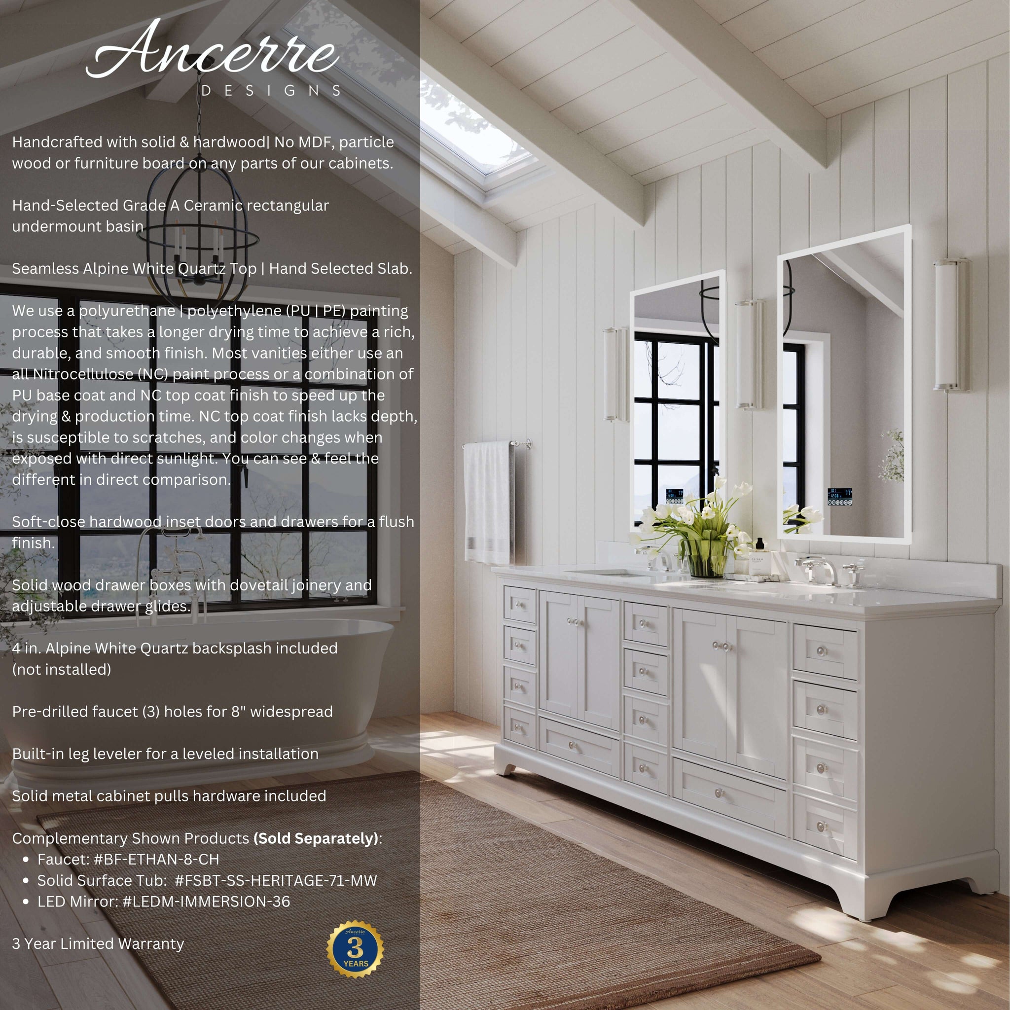 Audrey 48" Bath Vanity Set by Ancerre Designs