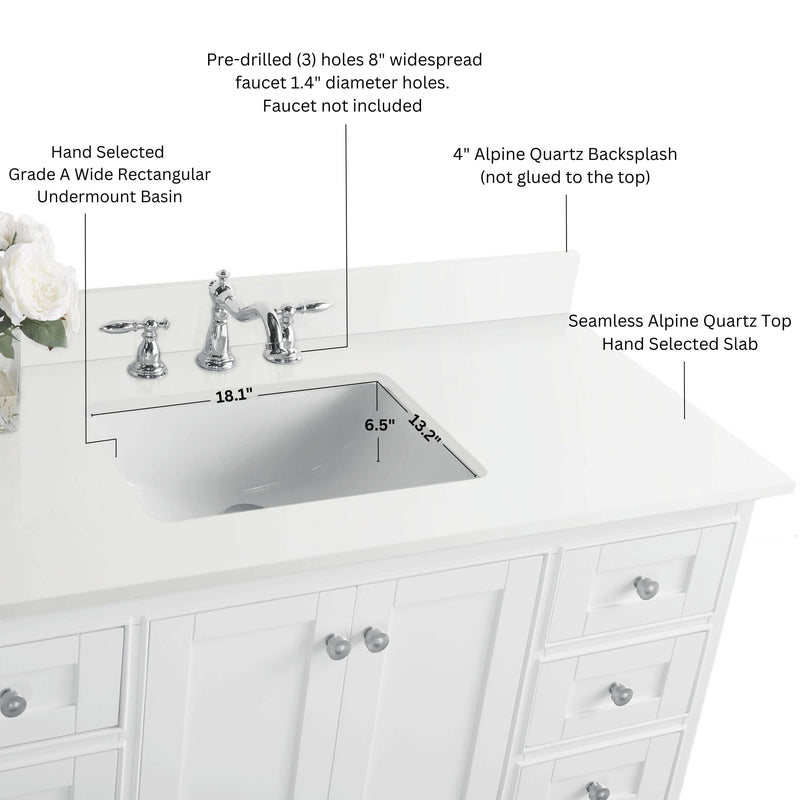 Audrey 48" Bath Vanity Set by Ancerre Designs