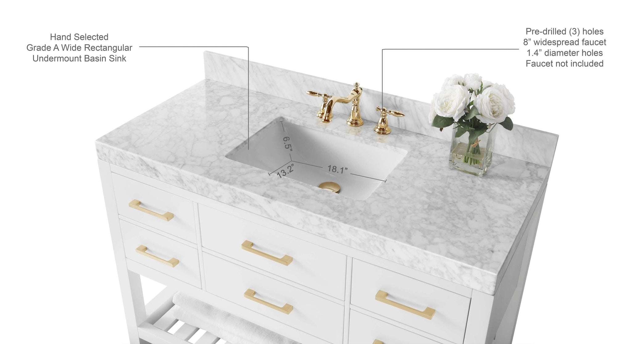 Elizabeth 48" Bath Vanity Set by Ancerre Designs