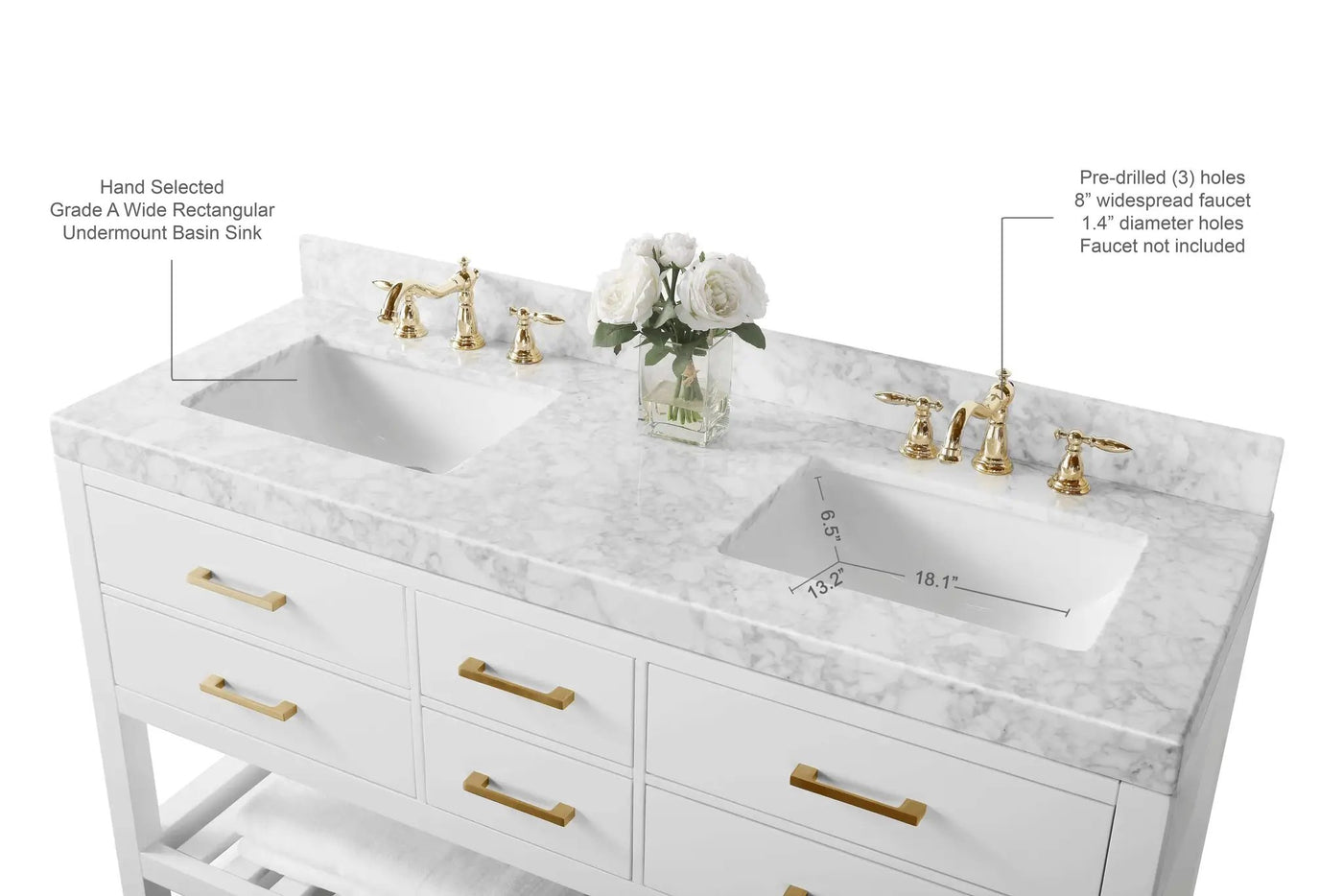 Elizabeth 60" Bath Vanity Set by Ancerre Designs