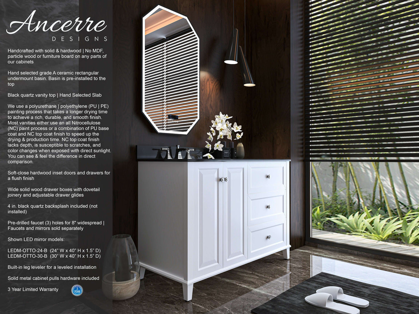 Hannah 48" Bath Vanity Set by Ancerre Designs