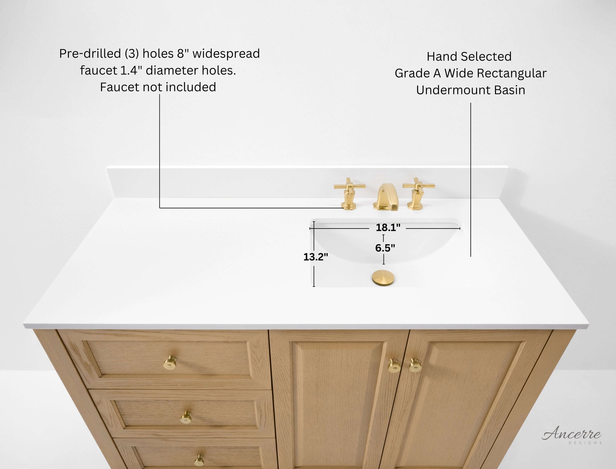 Hannah 42" Bath Vanity Set by Ancerre Designs