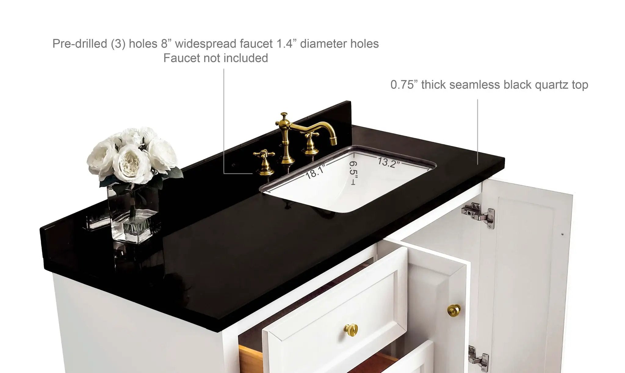 Hannah 42" Bath Vanity Set by Ancerre Designs
