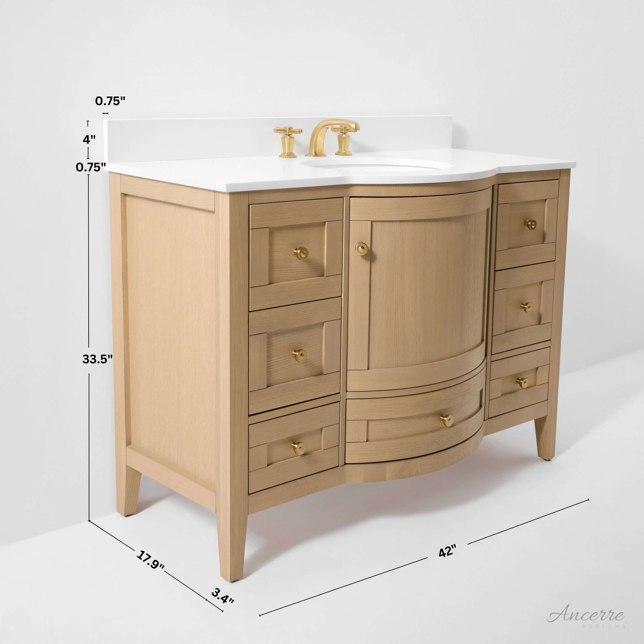 Lauren 42" Bath Vanity Set by Ancerre Designs