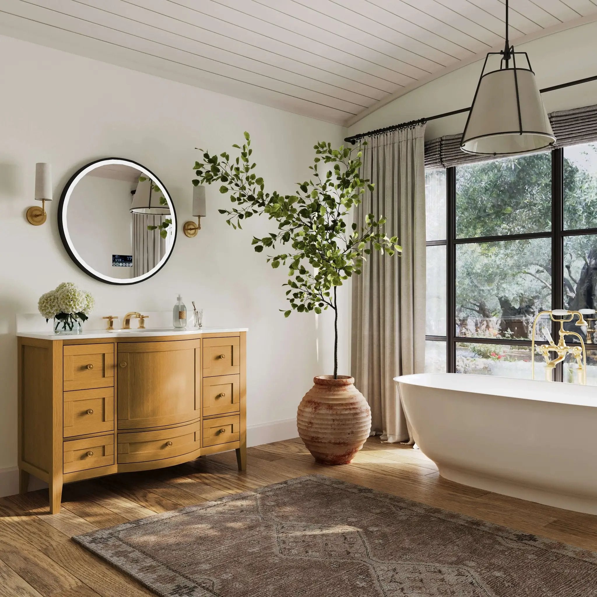 Lauren Bathroom Vanity Collection in Sienna Finish by Ancerre Designs