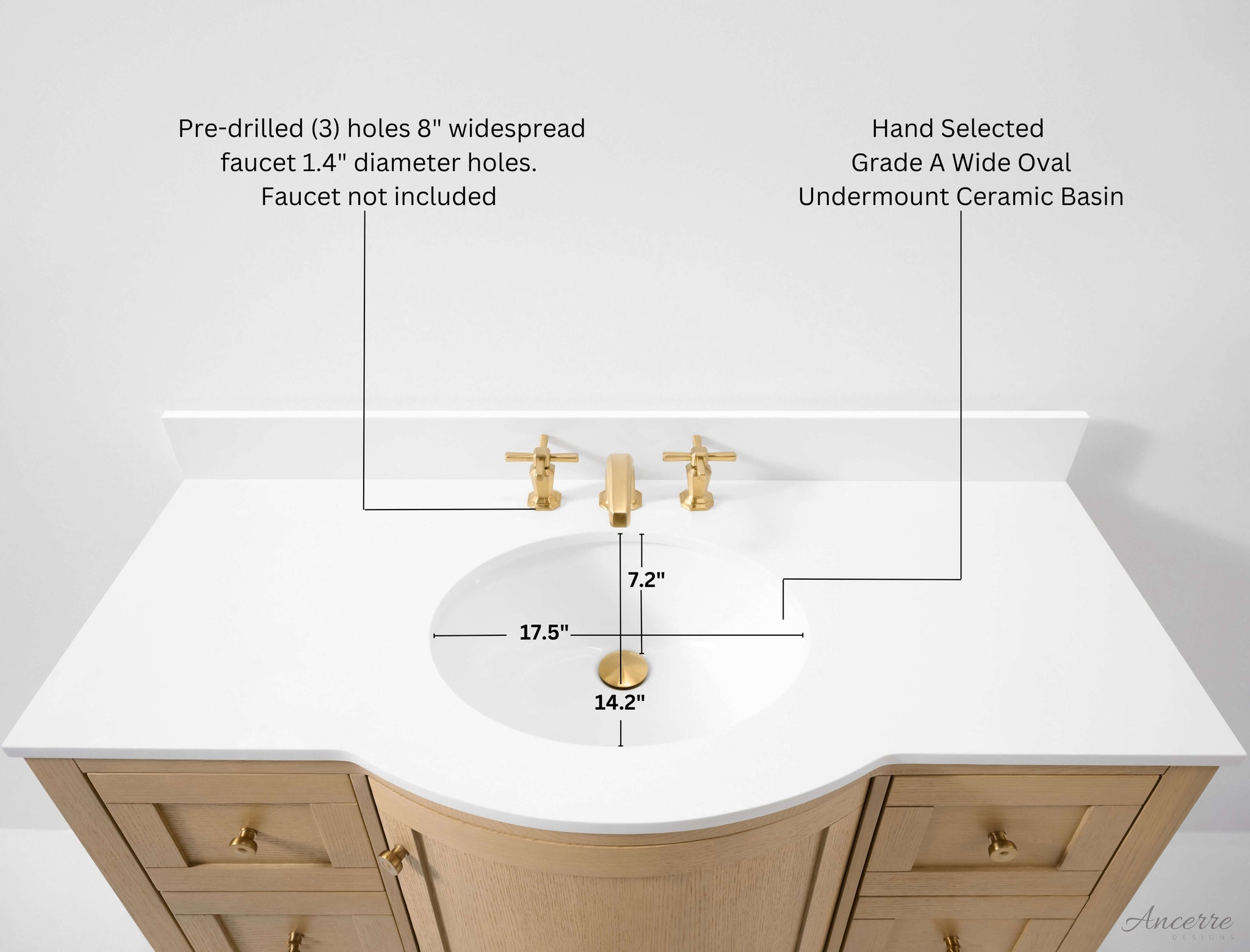 Lauren 42" Bath Vanity Set by Ancerre Designs