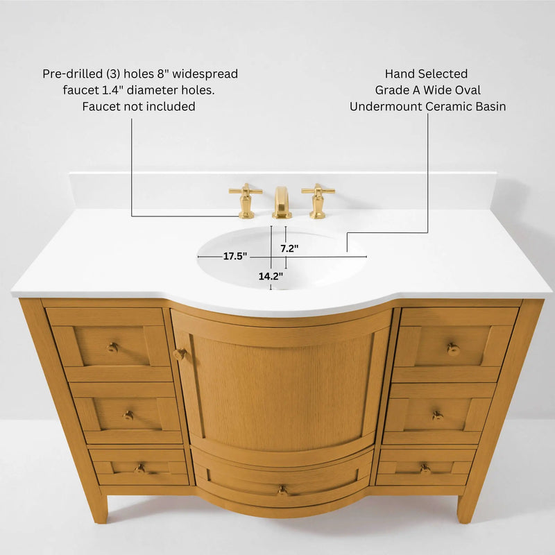 Lauren Bathroom Vanity Collection in Sienna Finish by Ancerre Designs