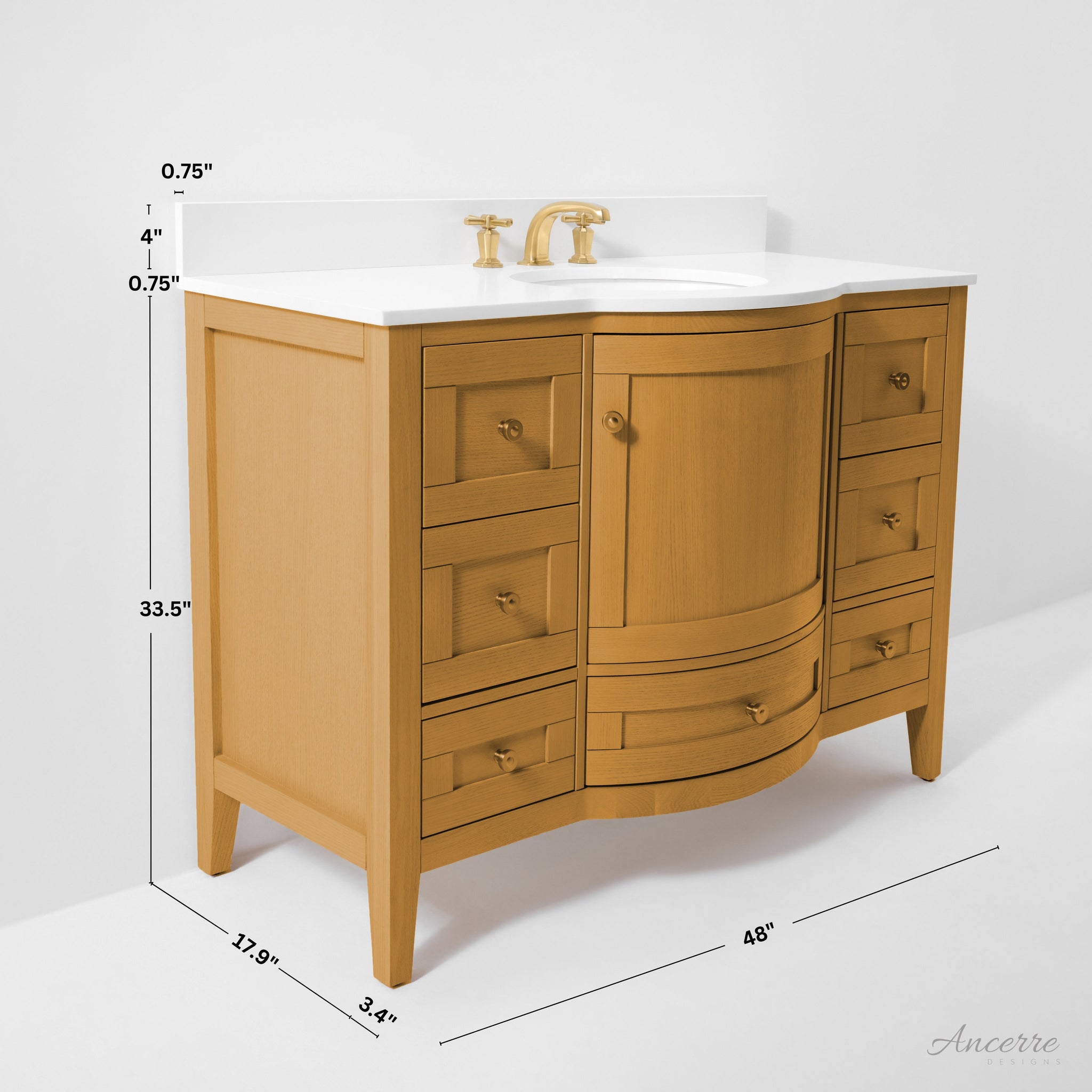 Lauren 48" Bath Vanity Set by Ancerre Designs