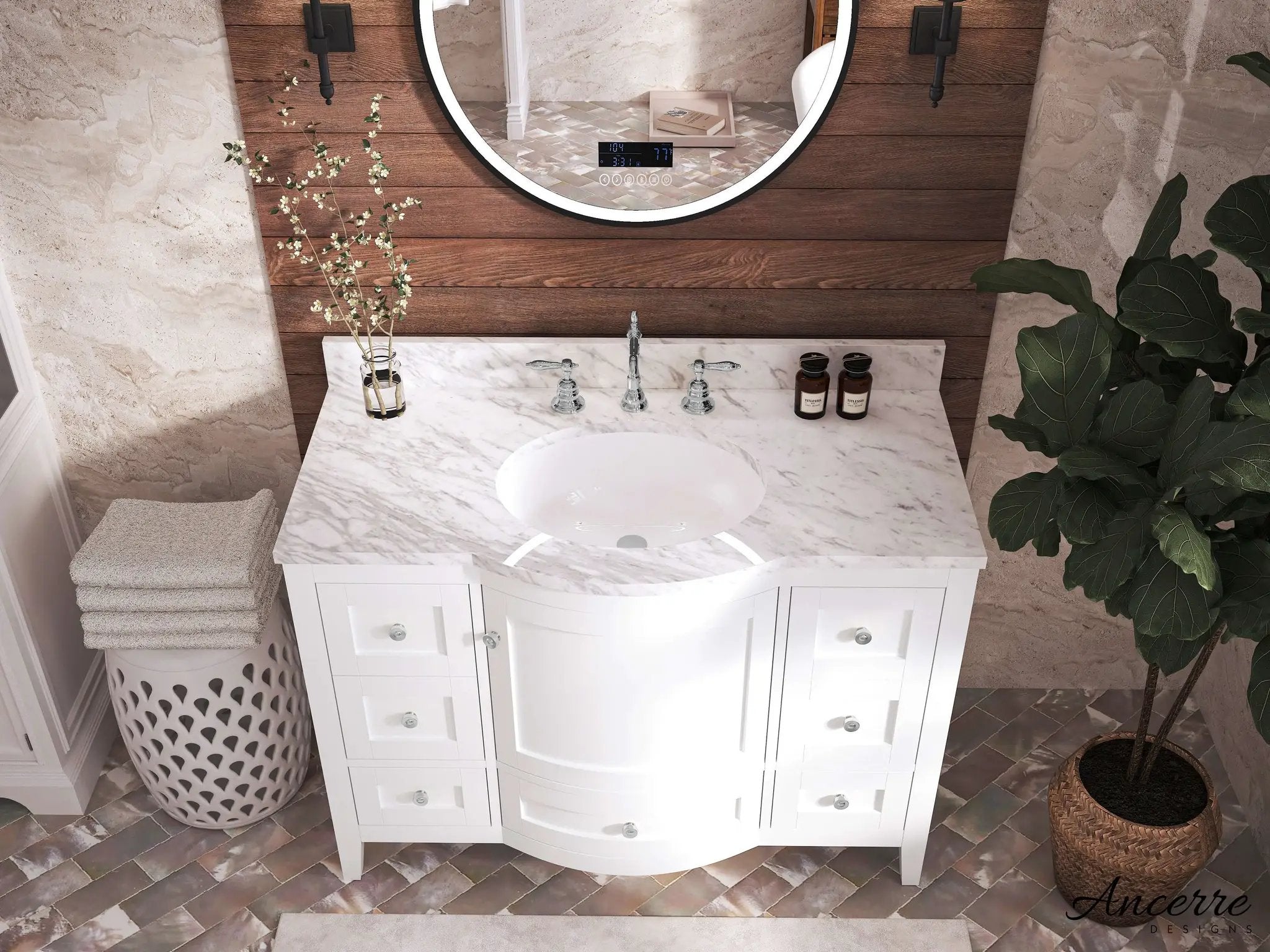 Lauren 48" Bath Vanity Set by Ancerre Designs