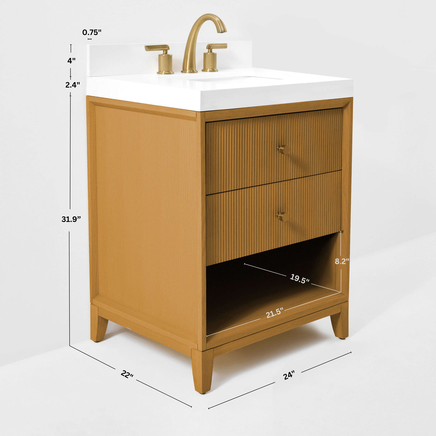 Momo Bathroom Vanity Collection in Sienna Finish by Ancerre Designs